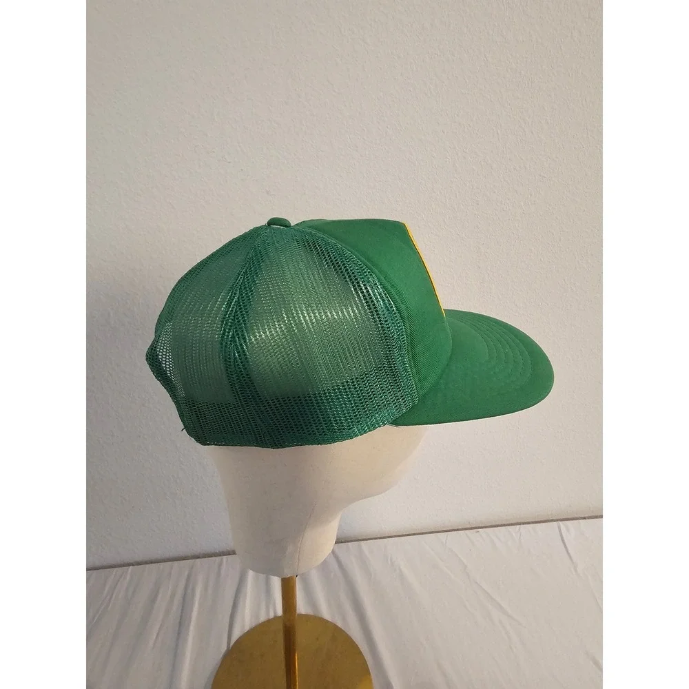Cardinal Cap Organized Fishermen of Florida Green Mesh Snapback Trucker Hat Vtg
